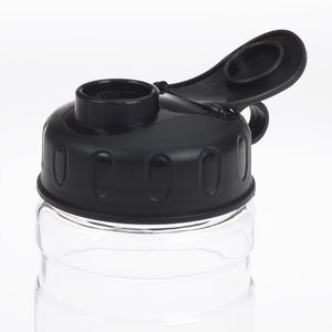 Additional Image 2 - a black plastic bottle with a lid