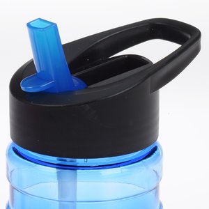 Additional Image 2 - a blue water bottle with a black lid