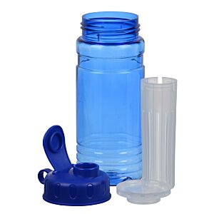 Additional Image 4 - a blue water bottle with a white cap