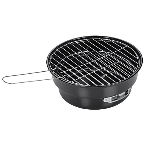 Additional Image 3 - a black round metal pan with a handle