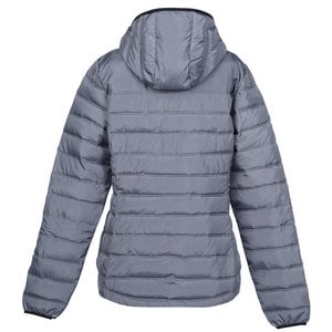 Additional Image 1 - a grey puffer jacket with a hood