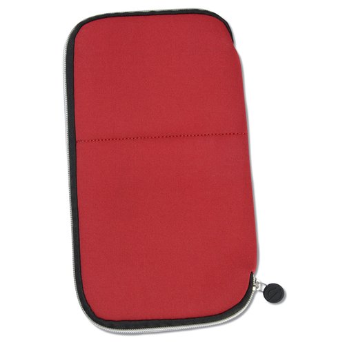 Additional Image 1 - a red case with a black button