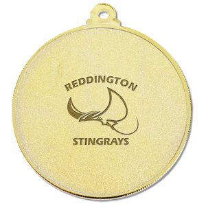 Additional Image 2 - a round gold medal with a logo