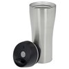 Additional Image 1 - a silver and black tumbler
