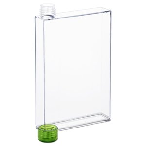 Additional Image 1 - a clear glass with a green lid