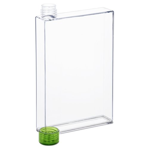 Additional Image 1 - a clear glass with a green lid