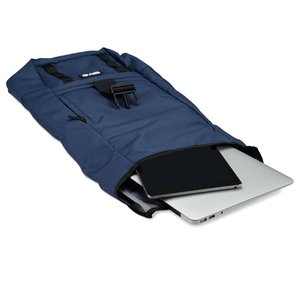 Additional Image 2 - a blue bag with a card in it