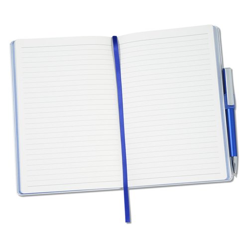 Additional Image 2 - a white notebook with a blue pen