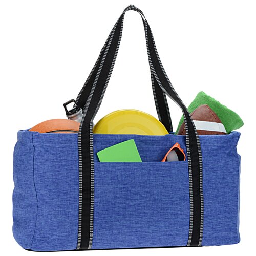 Additional Image 2 - a blue bag with a black strap