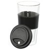 View Image 2 of 2 of Mighty Glass Tumbler with Leather Sleeve - Closeout