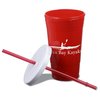 View Image 2 of 3 of Reusable Party Tumbler with Straw - 20oz.- Closeout