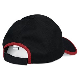 Additional Image 1 - a black hat with red trim