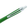 a close up of a green pen