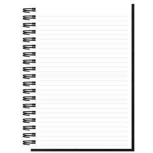 Additional Image 1 - a spiral bound notebook with a white cover