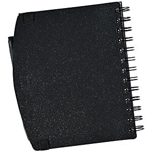 Additional Image 3 - a black notebook with a spiral bound