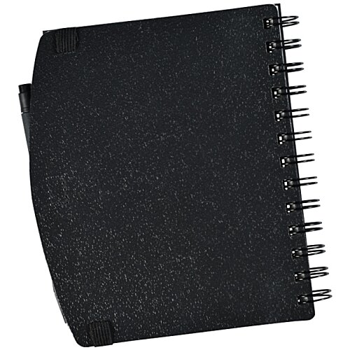 Additional Image 3 - a black notebook with a spiral bound