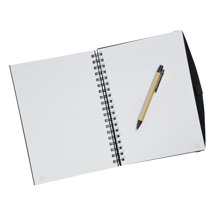 Unlined Spiral Notebook With Pen