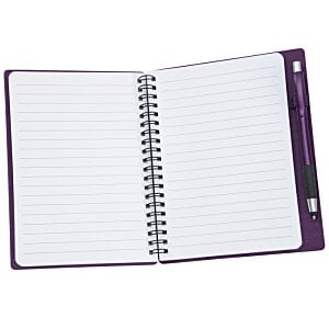 Additional Image 2 - a spiral bound notebook with purple cover