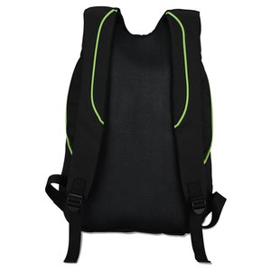 Additional Image 1 - a black backpack with a yellow stripe