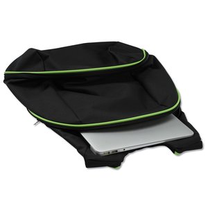 Additional Image 2 - a black bag with a white paper in it