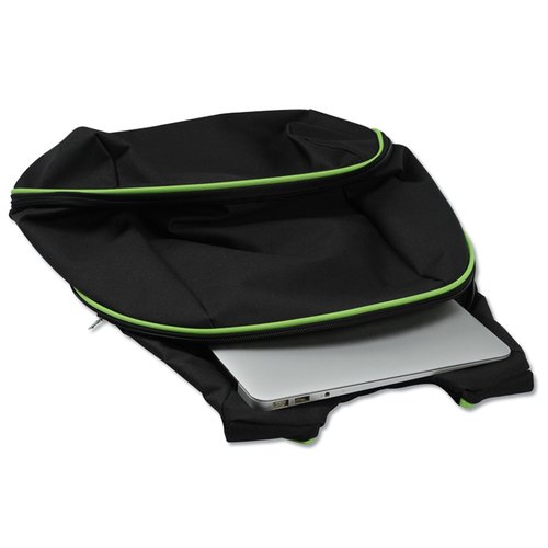 Additional Image 2 - a black bag with a white paper in it