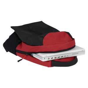 Additional Image 1 - a red and black backpack