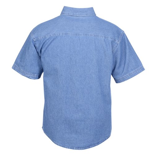 Additional Image 2 - a blue shirt with a white background