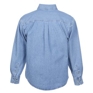 Additional Image 2 - a blue shirt with a long sleeve