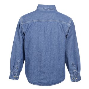 Additional Image 2 - a blue shirt with a white background