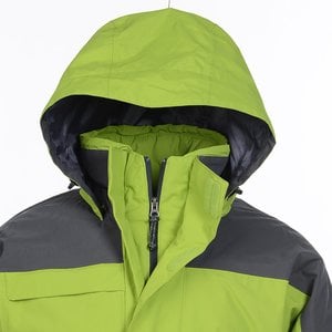 Additional Image 2 - a green and grey jacket with a hood