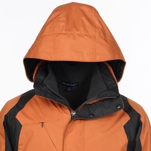 Additional Image 2 - a person wearing an orange jacket with a hood