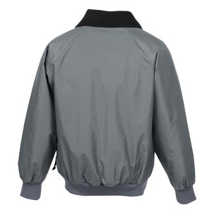 Additional Image 2 - a grey jacket with black trim