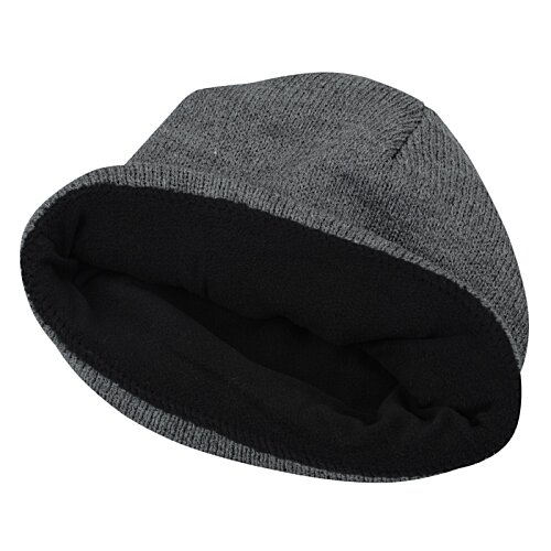 Additional Image 1 - a black and grey beanie