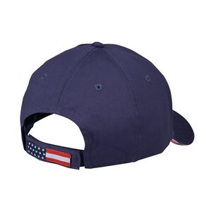 Additional Image 1 - a black hat with a red label