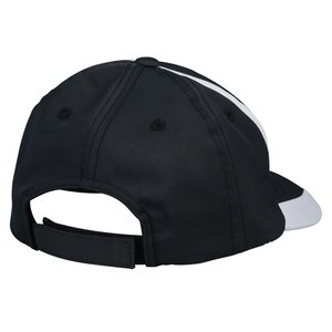 Additional Image 1 - a black hat with a white stripe