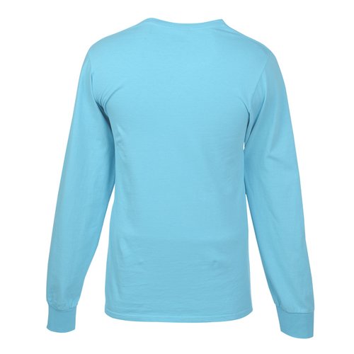 Additional Image 1 - a blue long sleeved shirt