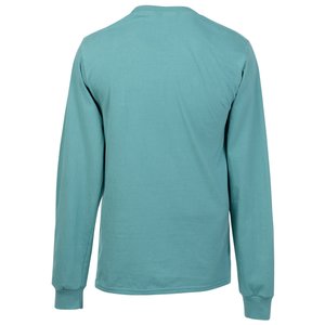 Additional Image 1 - a back of a blue shirt