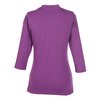 View Image 3 of 3 of Stretch Cotton 3/4 Sleeve Scoop Neck Shirt