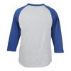 View Image 2 of 2 of Colorblock 3/4 Sleeve Cotton Baseball T-Shirt
