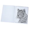 View Image 3 of 3 of Stress Relieving Adult Coloring Book - Animals - Full Color