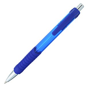 Additional Image 1 - a blue pen with a silver tip