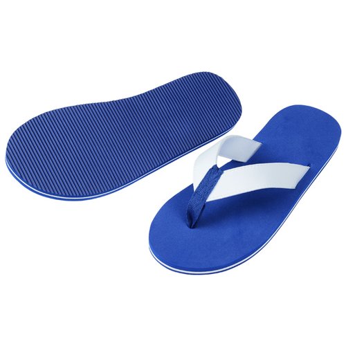 Additional Image 4 - a pair of blue flip flops