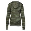 View Image 2 of 3 of Alternative Classic Hooded T-Shirt - Ladies' - Embroidered - Camo