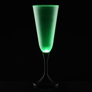 Additional Image 3 - a green glass with a black background