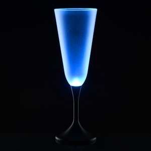 Additional Image 6 - a blue drink glass with a black background