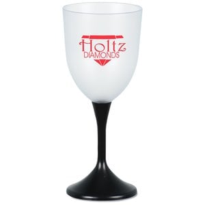 Additional Image 1 - a white wine glass with a black base