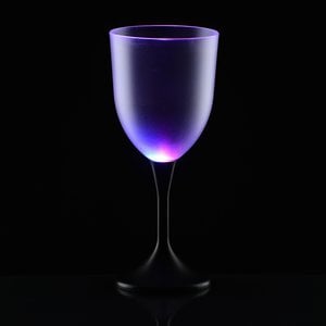 Additional Image 2 - a purple wine glass with black background