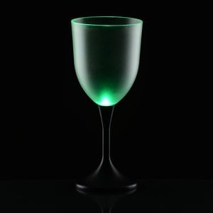 Additional Image 5 - a green wine glass with a black background