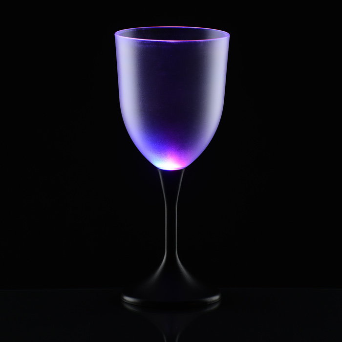  Frosted Light-Up Wine Glass - 10 oz. 132641