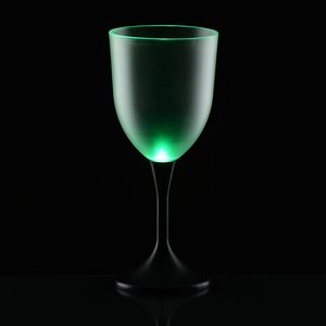 Additional Image 5 - a green wine glass with a black background